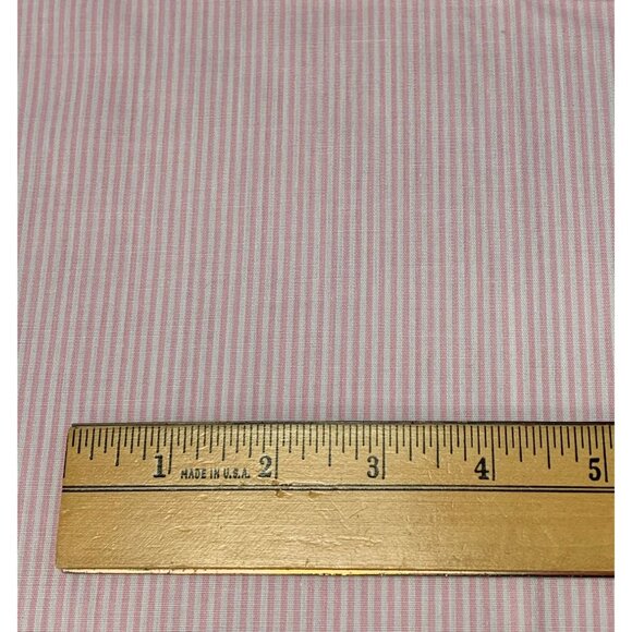Pink & White Striped Cotton Fabric Fat Quarter 18" x 22" Craft Quilting Sewing M - Picture 4 of 4